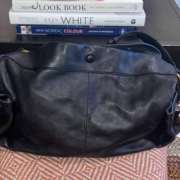 Agnes B. Bags Agnes B Black Cowhide Leather Shoulder Bag Poshmark
